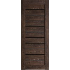 Дверь межкомнатная Леском Техно-12 Шале мореный, стекло черное